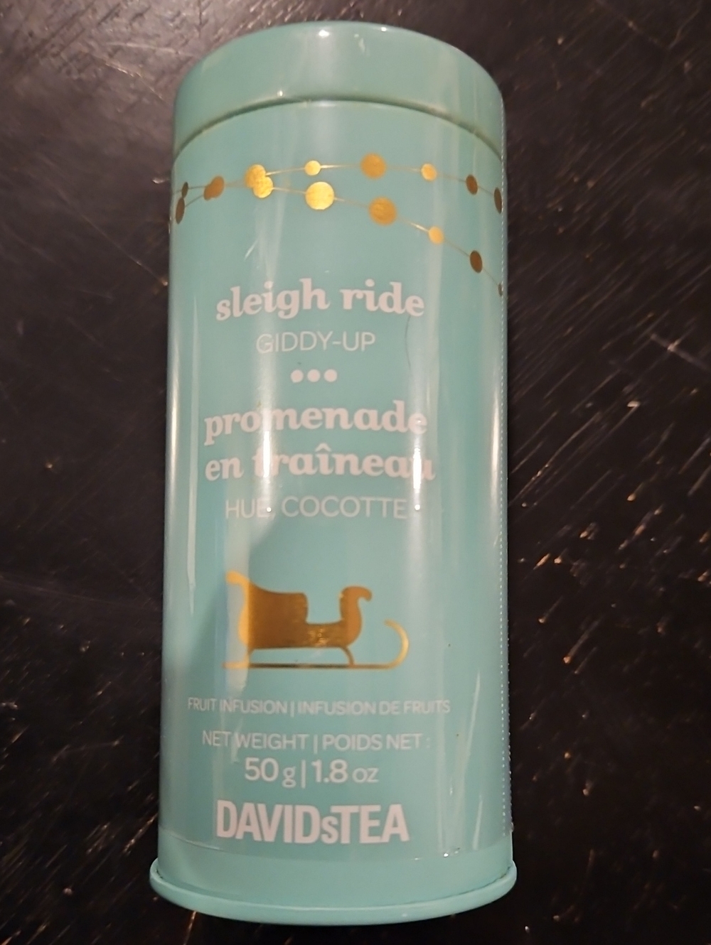 DAVIDs TEA Sleigh Ride Fruit Infusion Tea Tin - 50g
